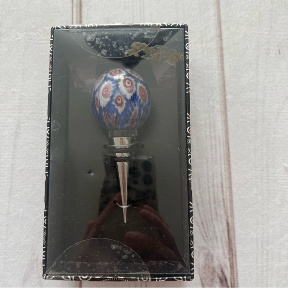 Home Essentials And Beyond Art Glass Globe Wine Stopper New New in Box - Picture 5 of 5